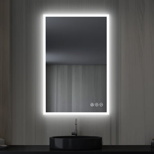 Blossom Beta LED Mirror Frosted Sides 21" x 36"