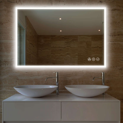 Blossom Beta LED Mirror Frosted Sides 48" x 36" 