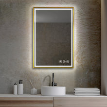 Load image into Gallery viewer, Blossom Stellar LED Mirror, 24&quot;x36&quot;, frame Gold