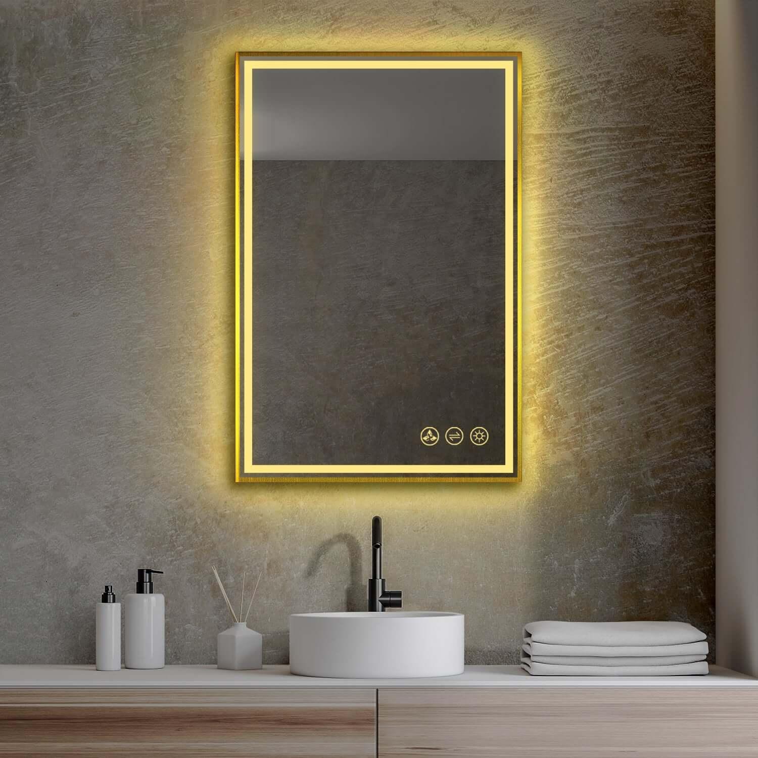 Blossom Stellar LED Mirror | Gold & Matte Black | Multiple Sizes