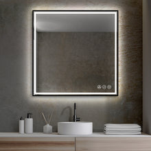 Load image into Gallery viewer, Blossom Stellar LED Mirror, 36&quot;x36&quot;, frame Black