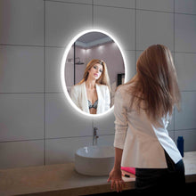 Load image into Gallery viewer, Blossom Oval LED Mirror Frosted Sideת Touch Control &amp; Dual Mounting, 20&quot; x 30&quot;