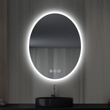 Load image into Gallery viewer, Blossom Oval LED Mirror Frosted Sideת Touch Control &amp; Dual Mounting, 20&quot; x 30&quot;