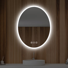 Load image into Gallery viewer, Blossom Oval LED Mirror Frosted Sideת Touch Control &amp; Dual Mounting, 24&quot; x 36&quot;