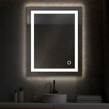 Blossom Lyra, Versatile LED Bathroom Mirror with Touch Control and Built-In Defogger