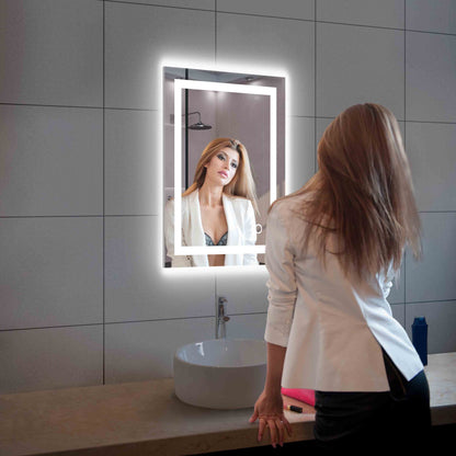 Blossom Lyra, Versatile LED Bathroom Mirror with Touch Control and Built-In Defogger