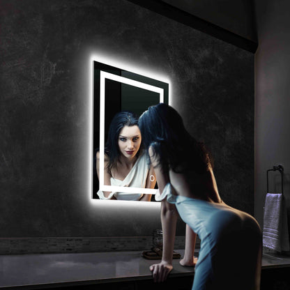 Blossom Lyra, Versatile LED Bathroom Mirror with Touch Control and Built-In Defogger