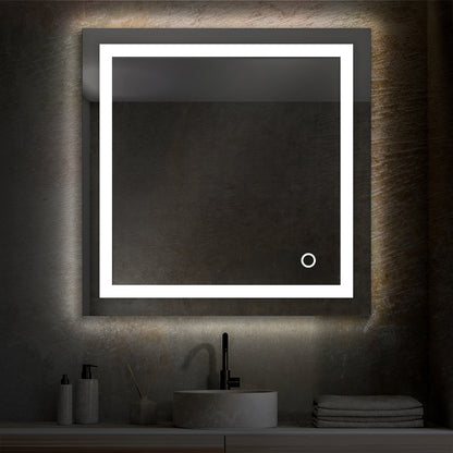 Blossom Lyra, Versatile LED Bathroom Mirror with Touch Control and Built-In Defogger