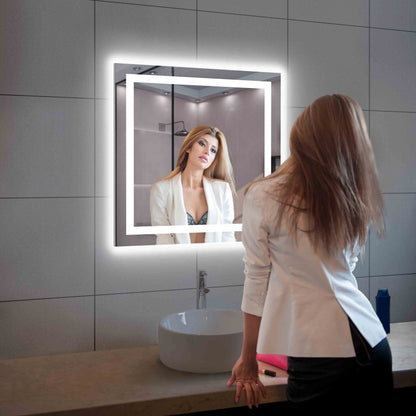 Blossom Lyra, Versatile LED Bathroom Mirror with Touch Control and Built-In Defogger