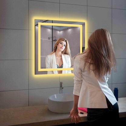 Blossom Lyra, Versatile LED Bathroom Mirror with Touch Control and Built-In Defogger