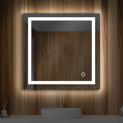 Blossom Lyra, Versatile LED Bathroom Mirror with Touch Control and Built-In Defogger