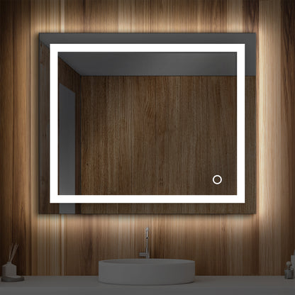 Blossom Lyra, Versatile LED Bathroom Mirror with Touch Control and Built-In Defogger