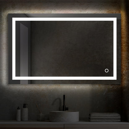 Blossom Lyra, Versatile LED Bathroom Mirror with Touch Control and Built-In Defogger