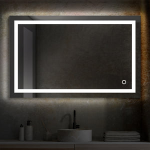 Blossom Lyra, Versatile LED Bathroom Mirror with Touch Control and Built-In Defogger