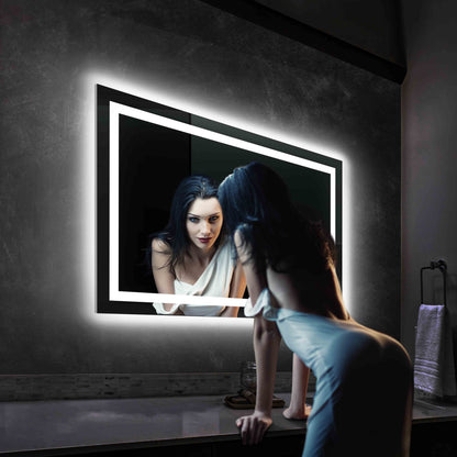 Blossom Lyra, Versatile LED Bathroom Mirror with Touch Control and Built-In Defogger