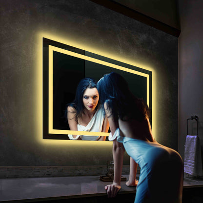 Blossom Lyra, Versatile LED Bathroom Mirror with Touch Control and Built-In Defogger