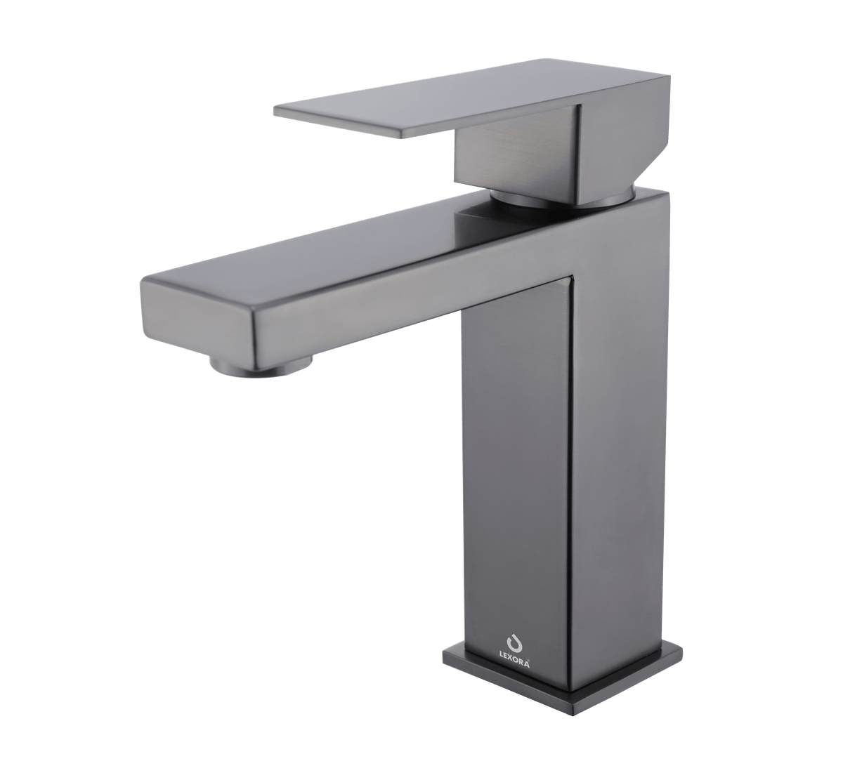 Monte Single Hole Bathroom Faucet in Gun Metal - The Bath Vanities