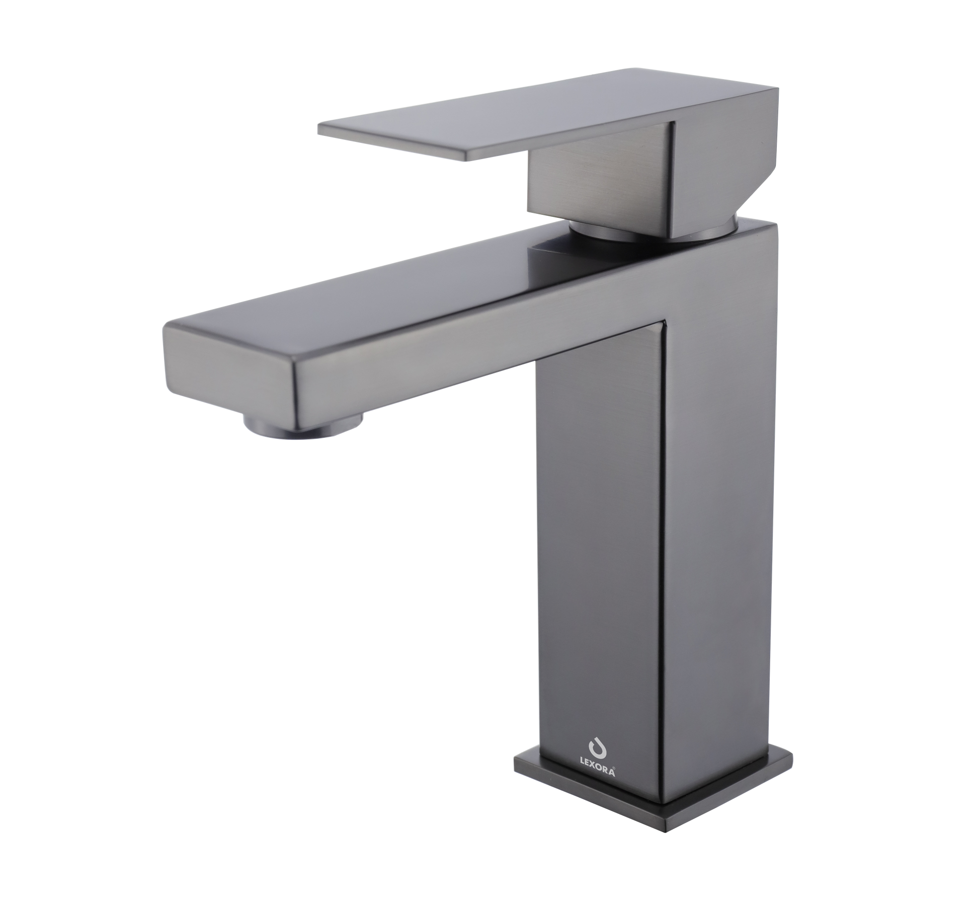 Monte Single Hole Bathroom Faucet in Gun Metal - The Bath Vanities