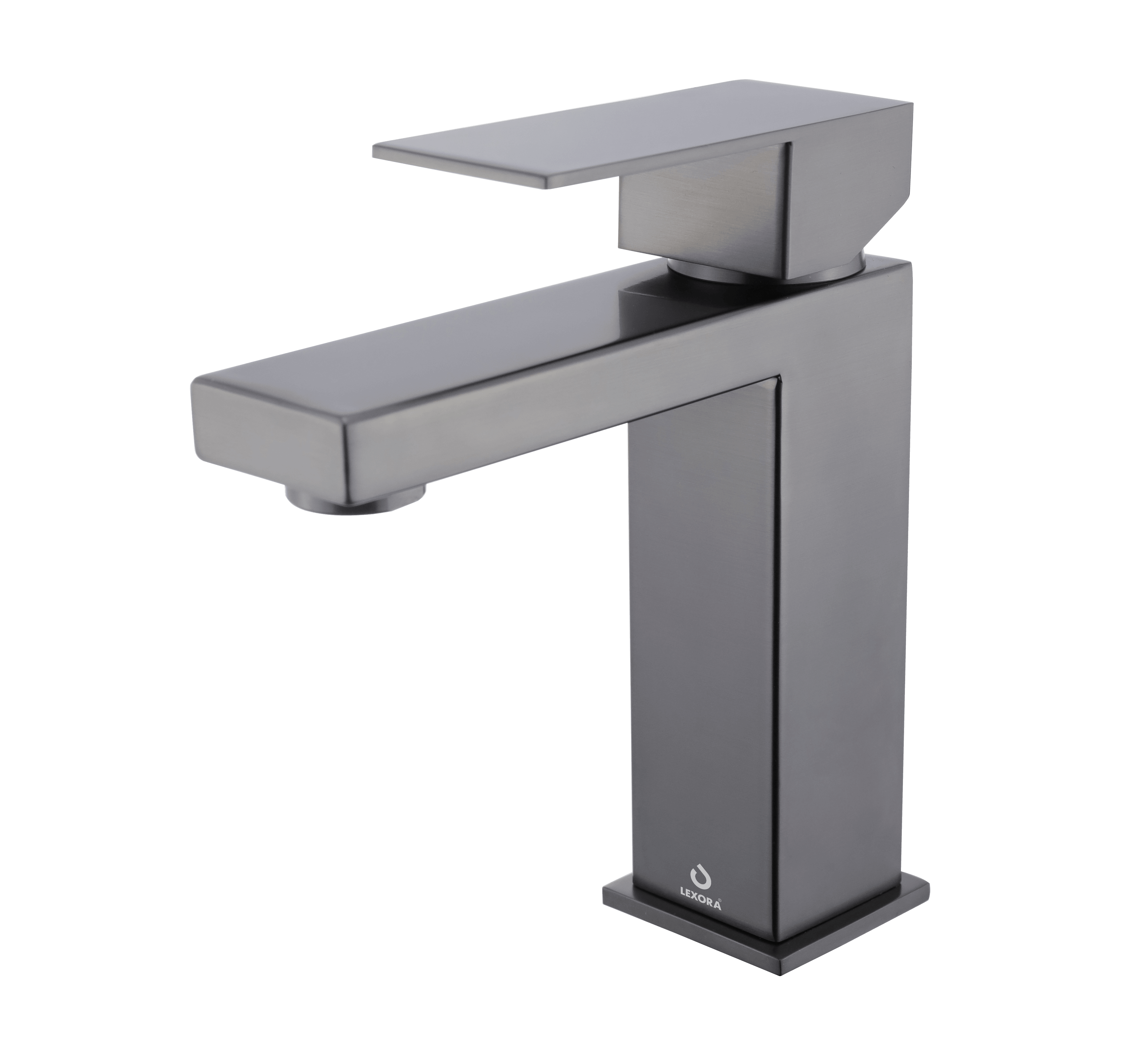 Monte Single Hole Bathroom Faucet in Gun Metal - The Bath Vanities