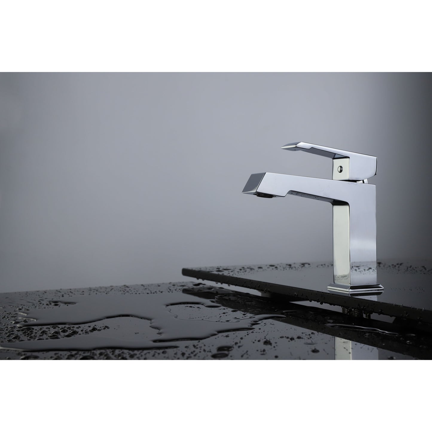 Labaro Brass Single Hole Bathroom Faucet in Chrome, Brushed Nickel or Rose Gold