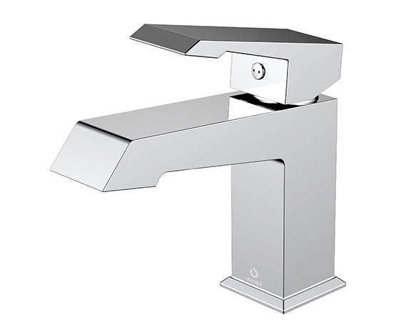 Labaro Brass Single Hole Bathroom Faucet in Chrome - The Bath Vanities