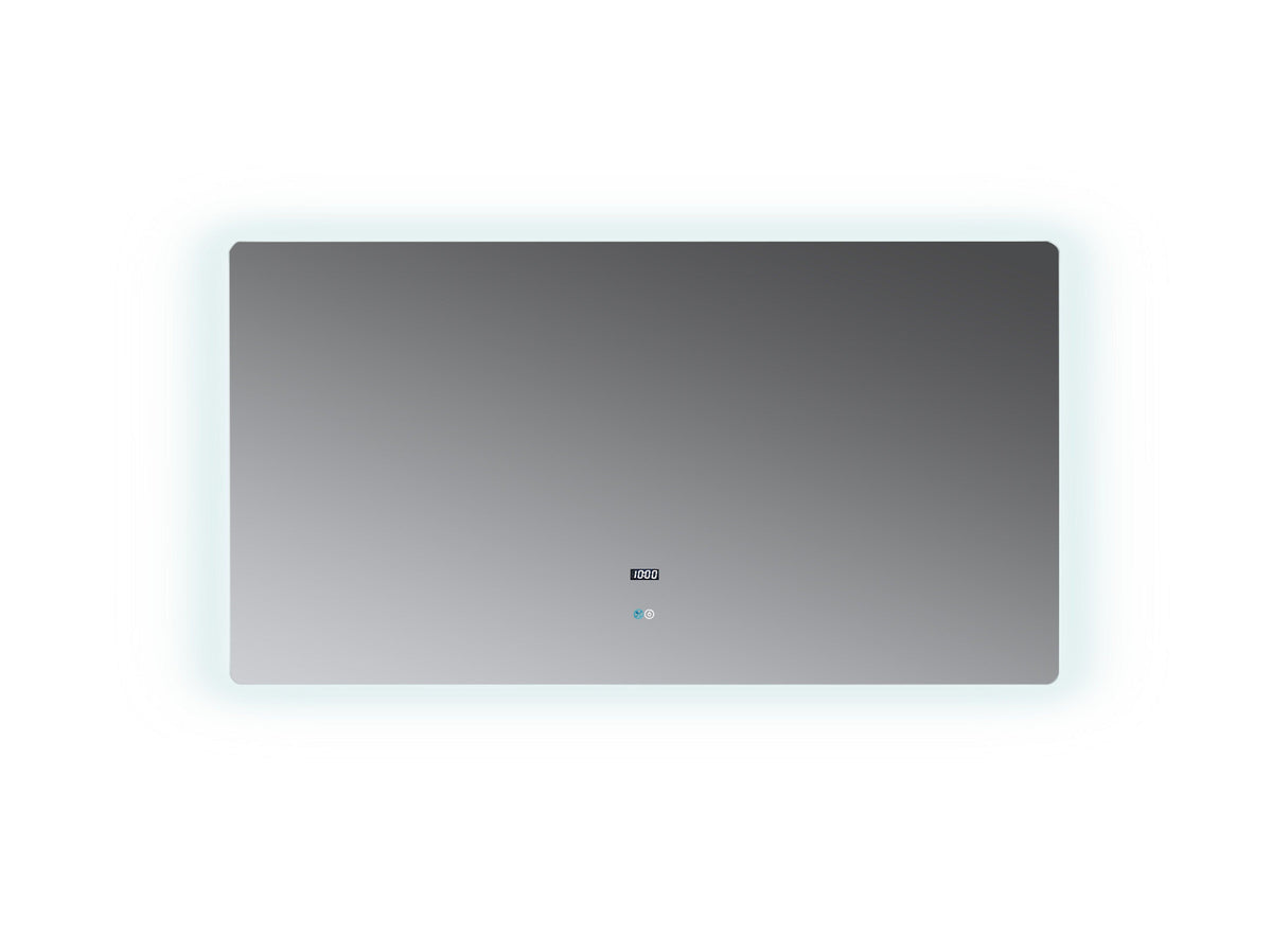 Lugano LED Mirror w/ Defogger size 60" Wide x 32" Tal- The Bath Vanities