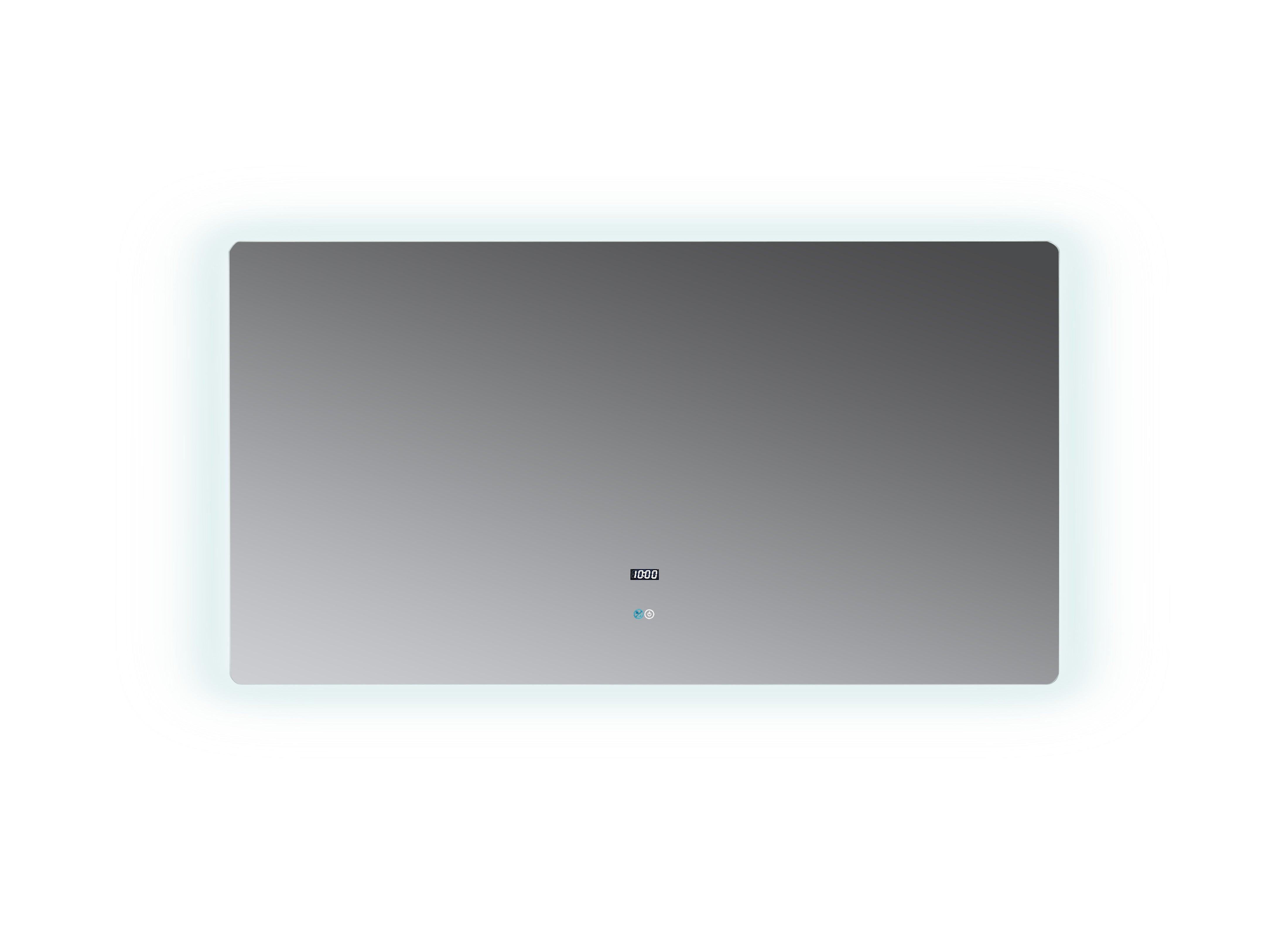 Lugano LED Mirror w/ Defogger size 60" Wide x 32" Tal- The Bath Vanities