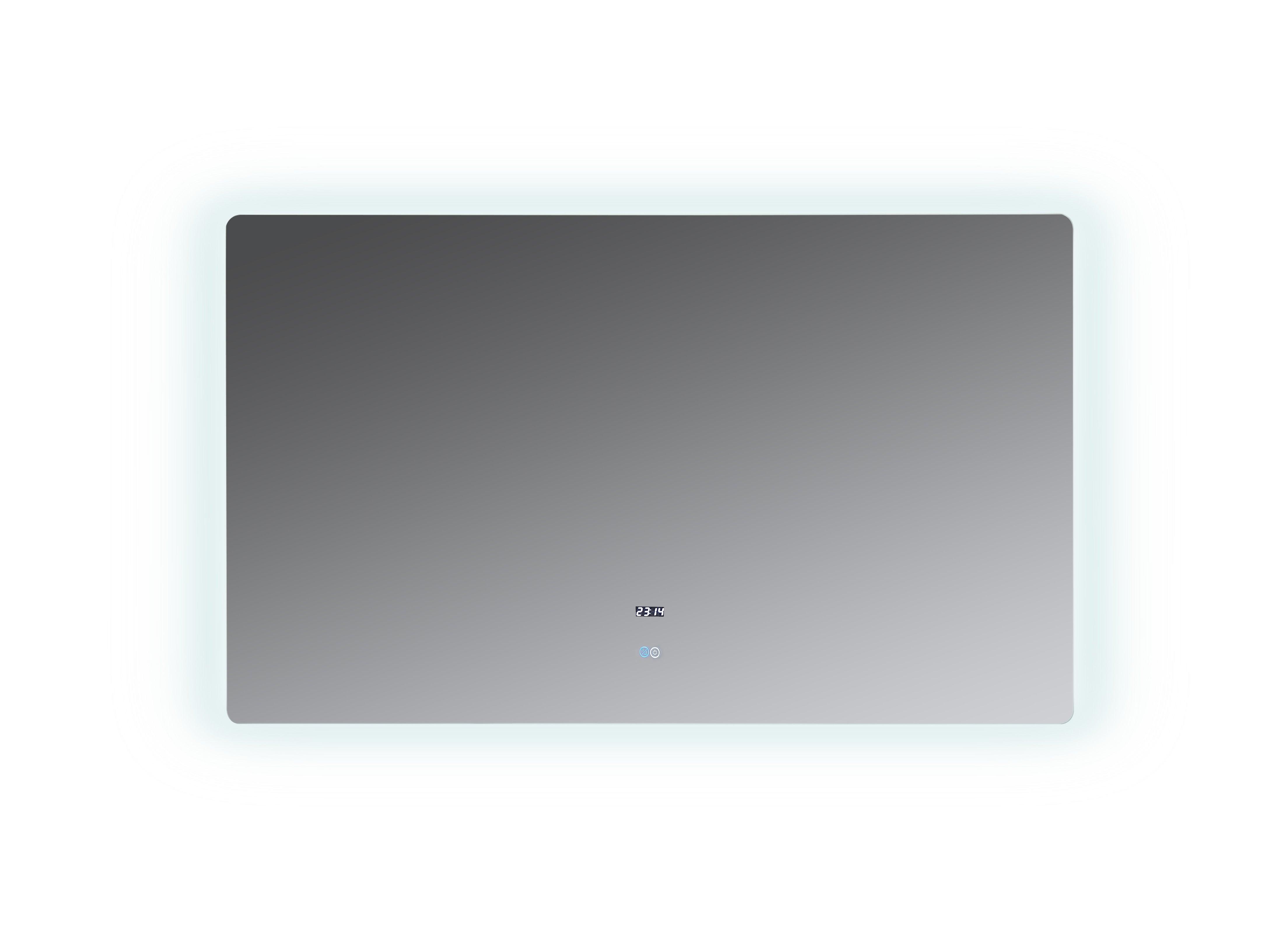 Lugano LED Mirror w/ Defogger size 60" Wide x 36" Tal- The Bath Vanities