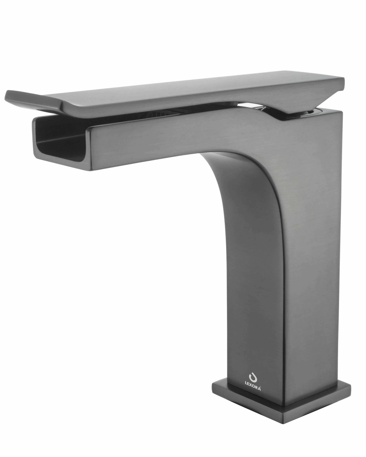 Lancy 36" Rustic Acacia Bathroom Vanity, White Quartz Top, White Square Sink.  Optional: 28" Frameless Mirror, Faucet Set with Pop-Up Drain and P-Trap - The Bath Vanities