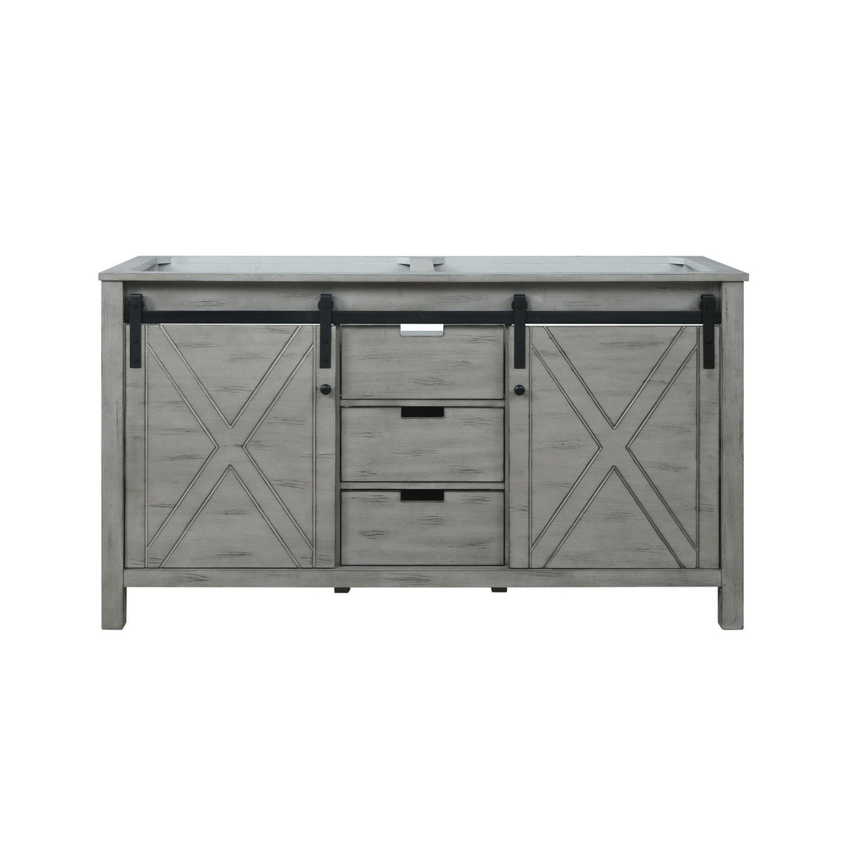 Marsyas 60" White, Dark Grey, Brown, Rustic Brown, Ash Grey Double Vanity, Available with White Carrara Marble Top and Quartz Top, White Square Sink, 24" Mirror and Faucet - The Bath Vanities