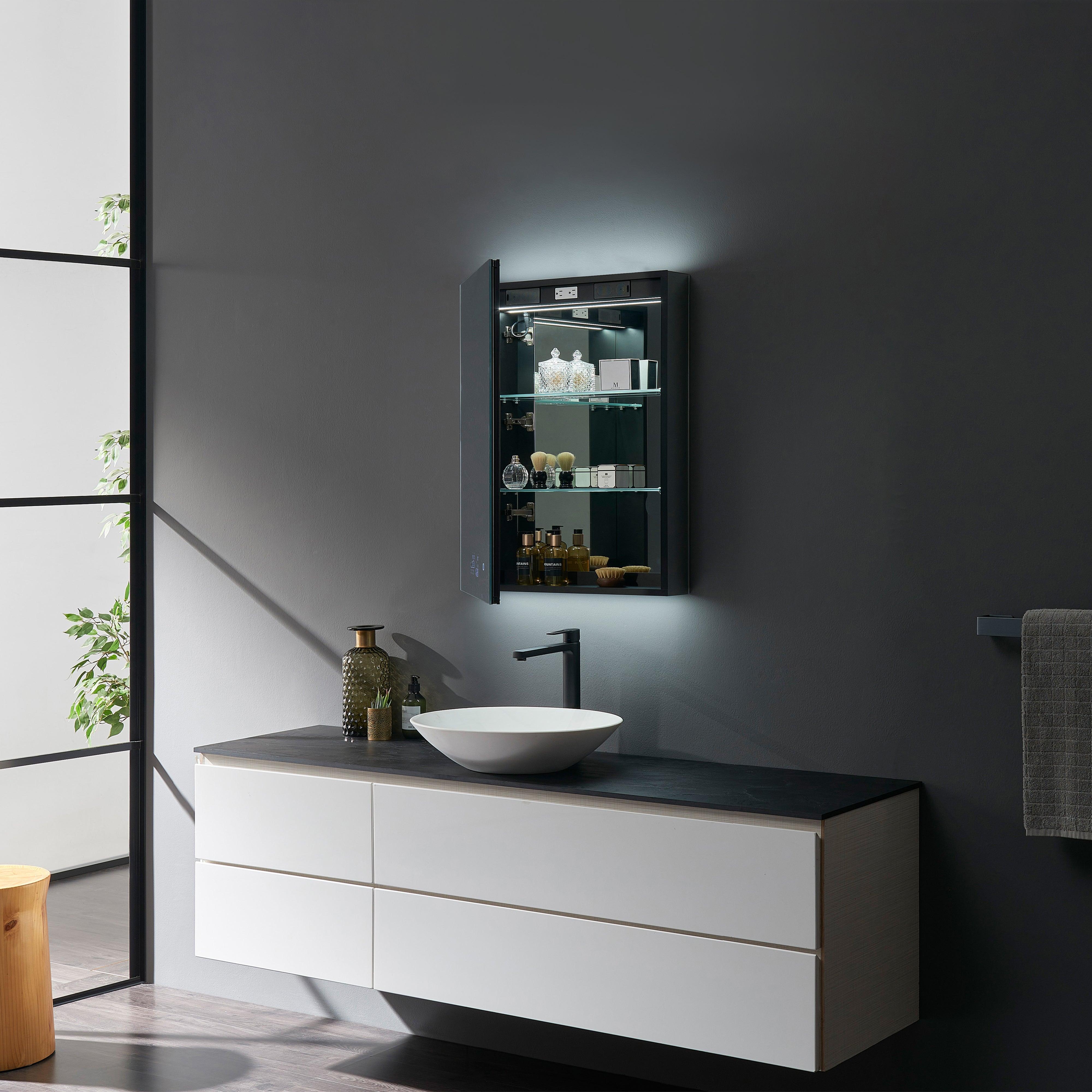 Savera LED Medicine Cabinet w/ Defogger in 8 Sizes