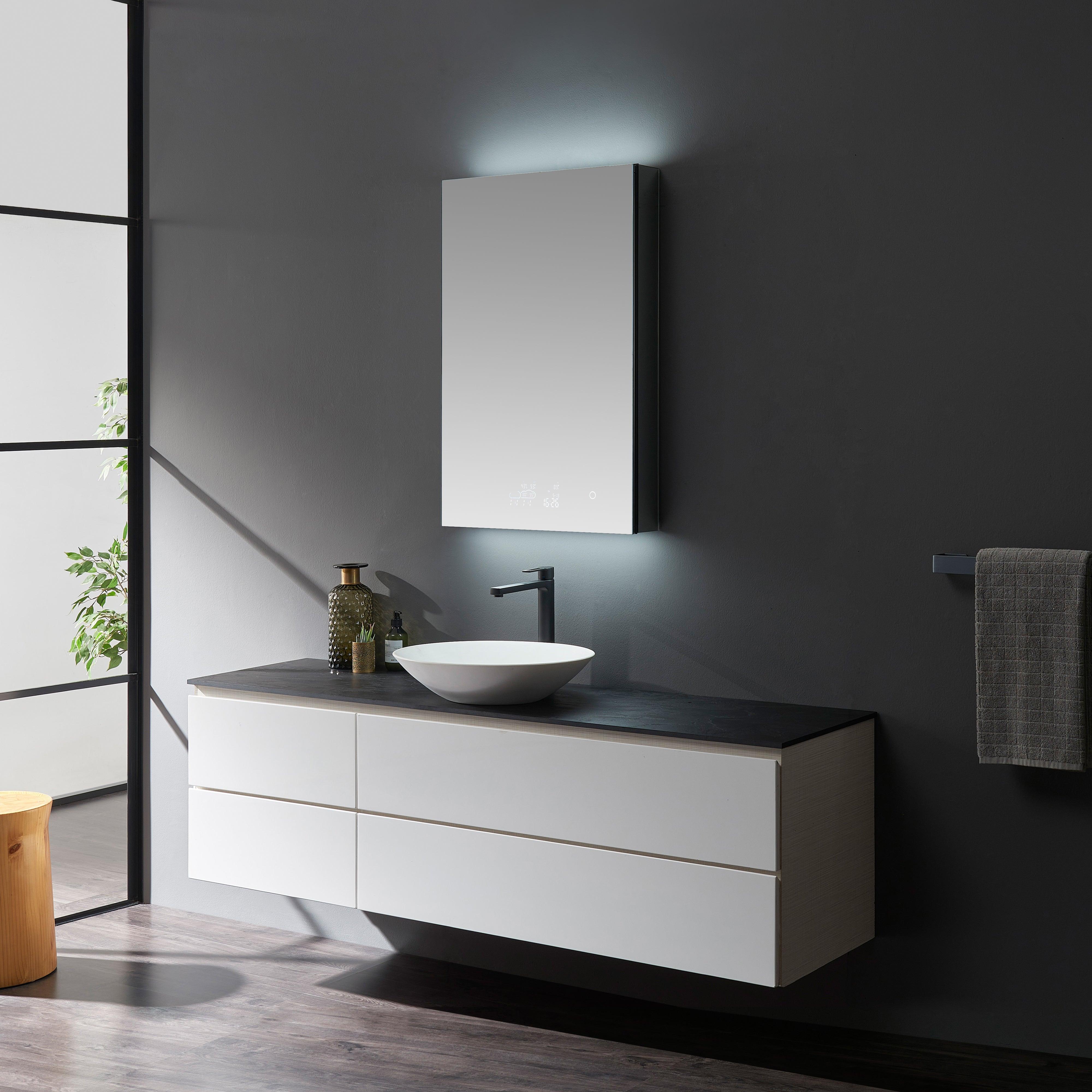 Savera LED Medicine Cabinet w/ Defogger in 8 Sizes