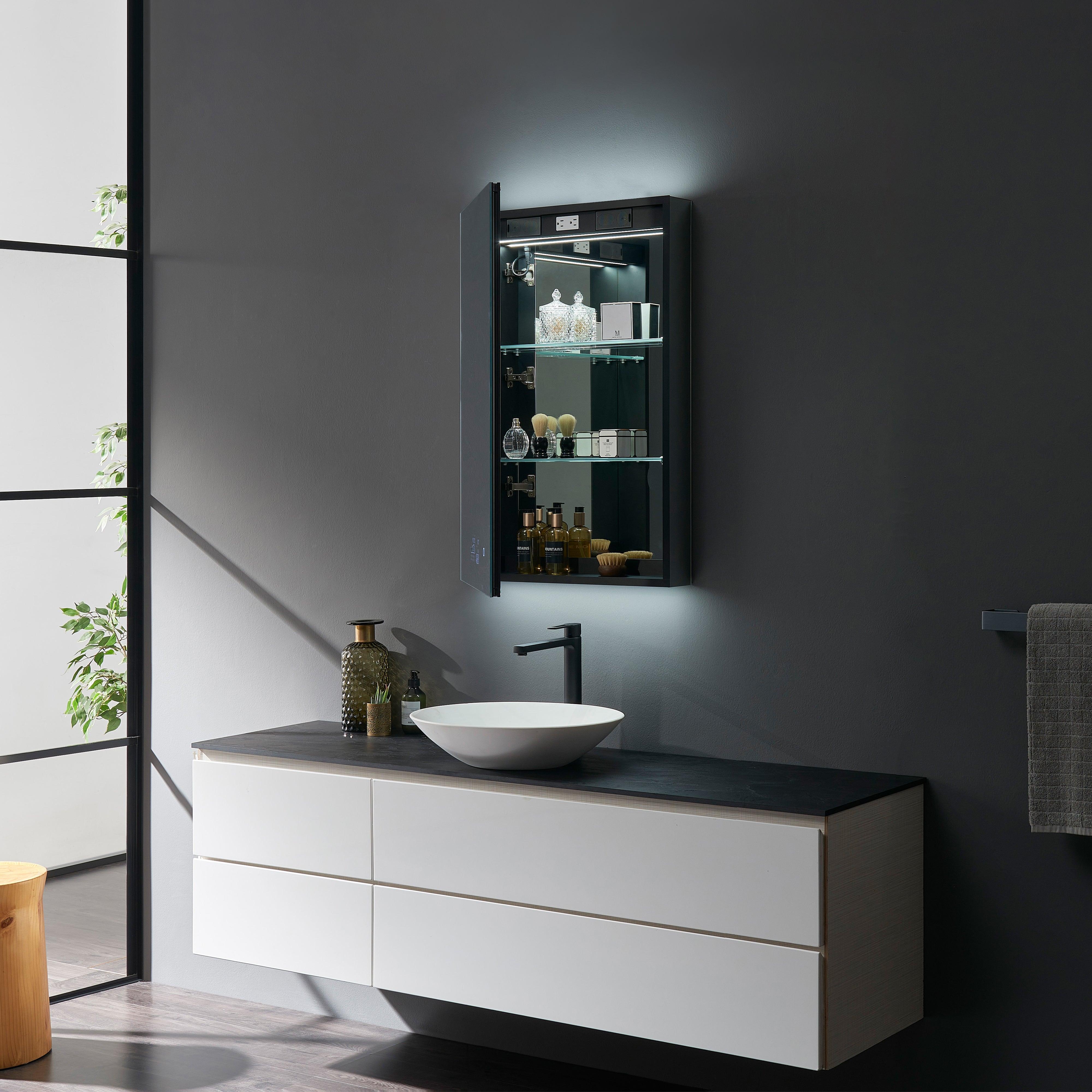 Savera LED Medicine Cabinet w/ Defogger in 8 Sizes