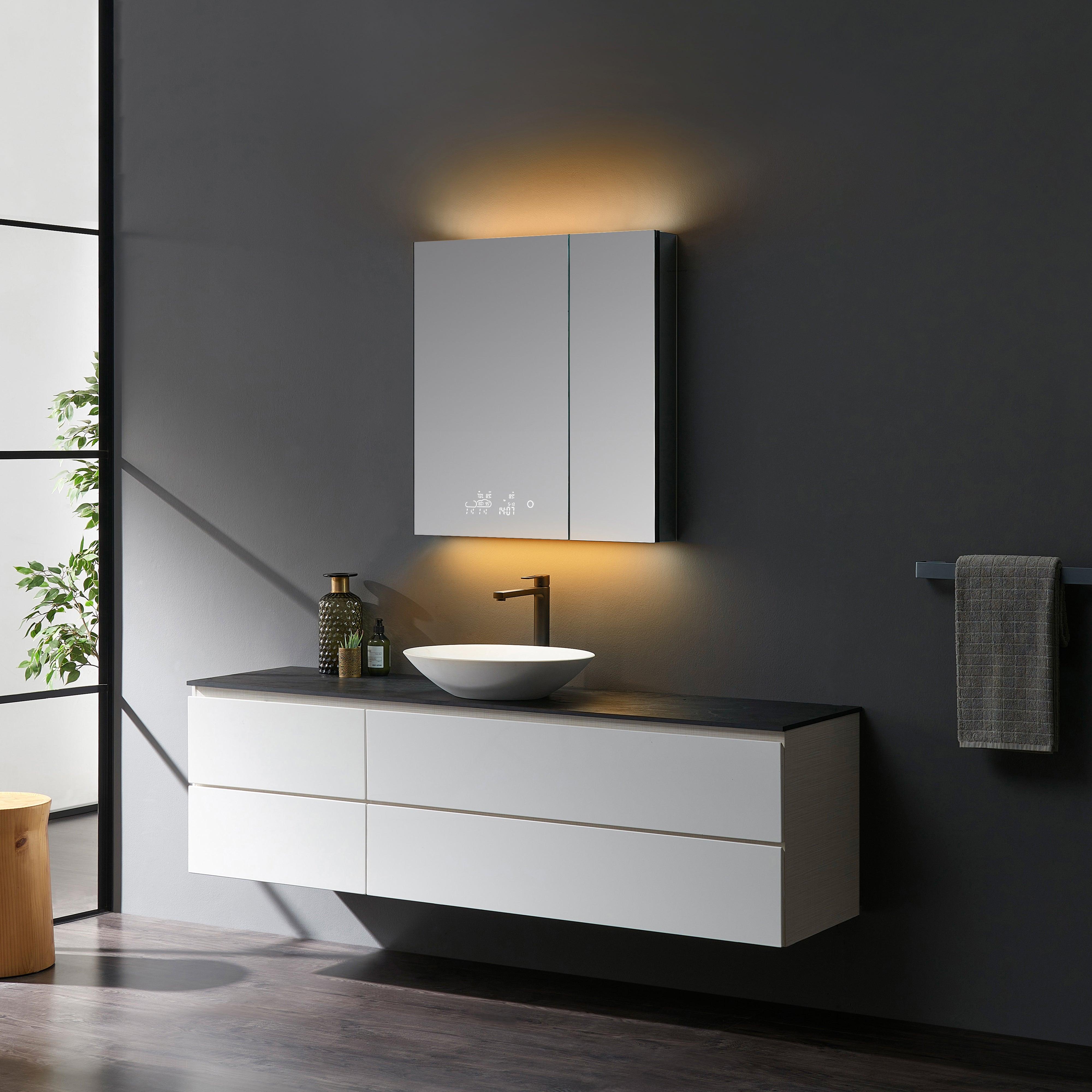 Savera LED Medicine Cabinet w/ Defogger in 8 Sizes