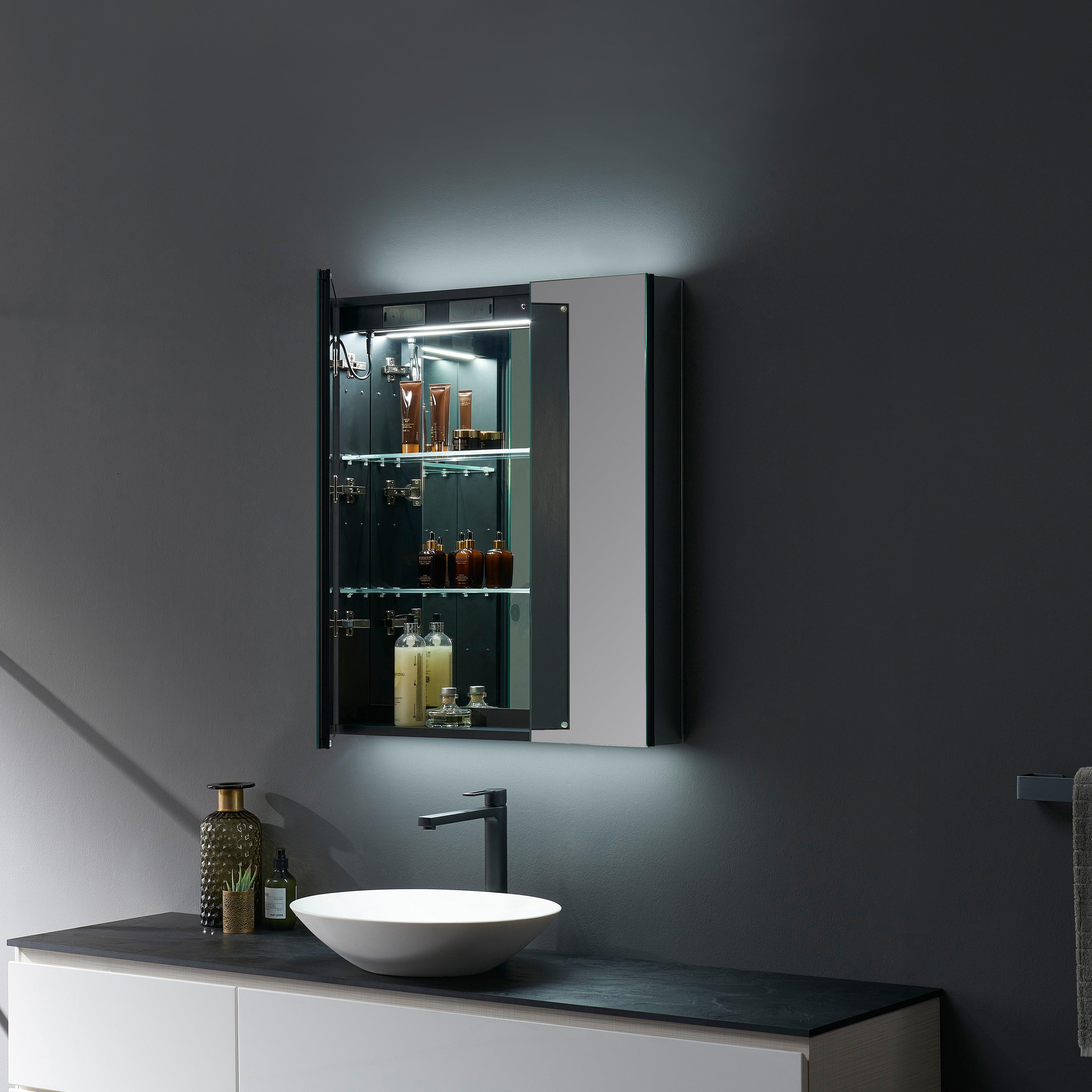 Savera LED Medicine Cabinet w/ Defogger in 8 Sizes