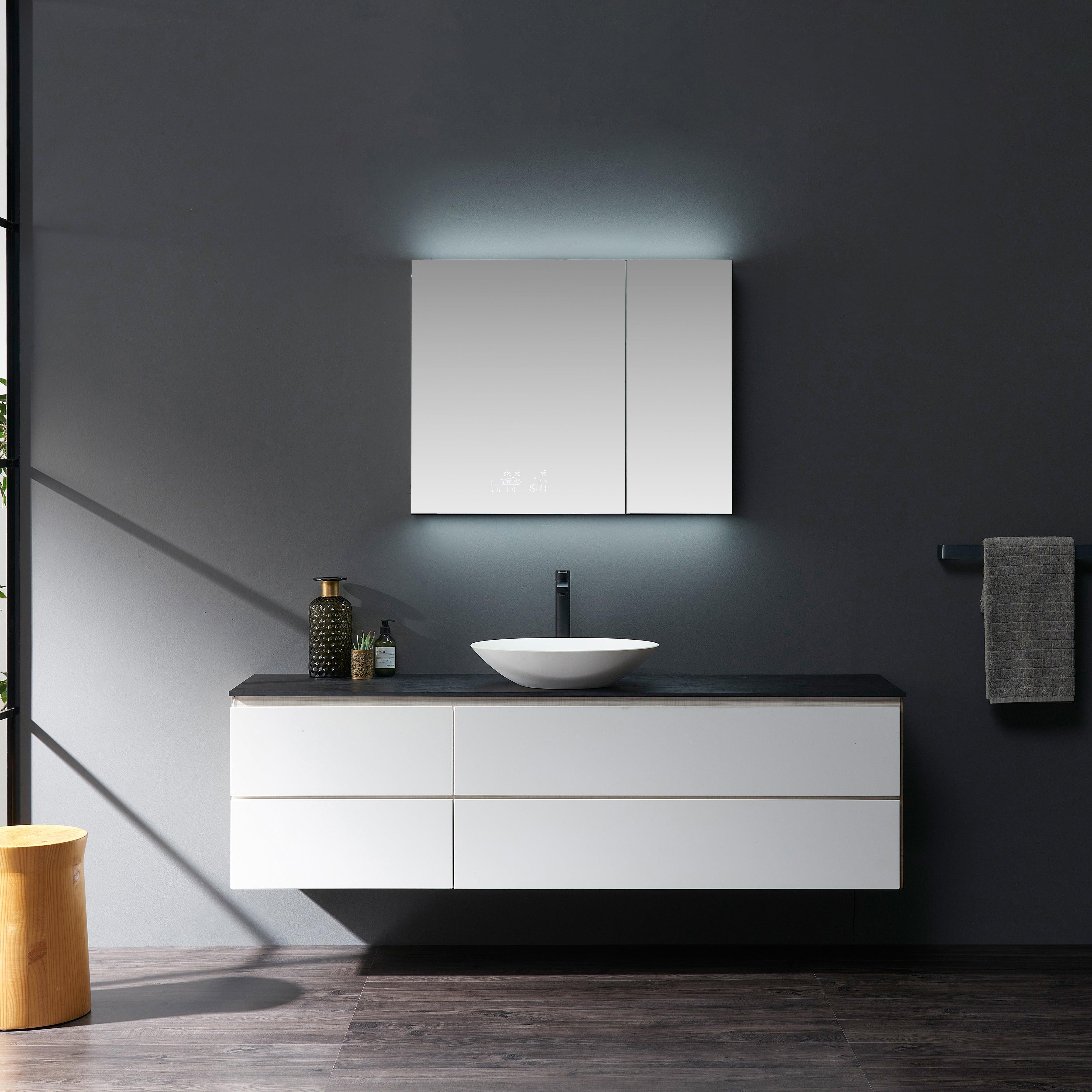 Savera LED Medicine Cabinet w/ Defogger in 8 Sizes