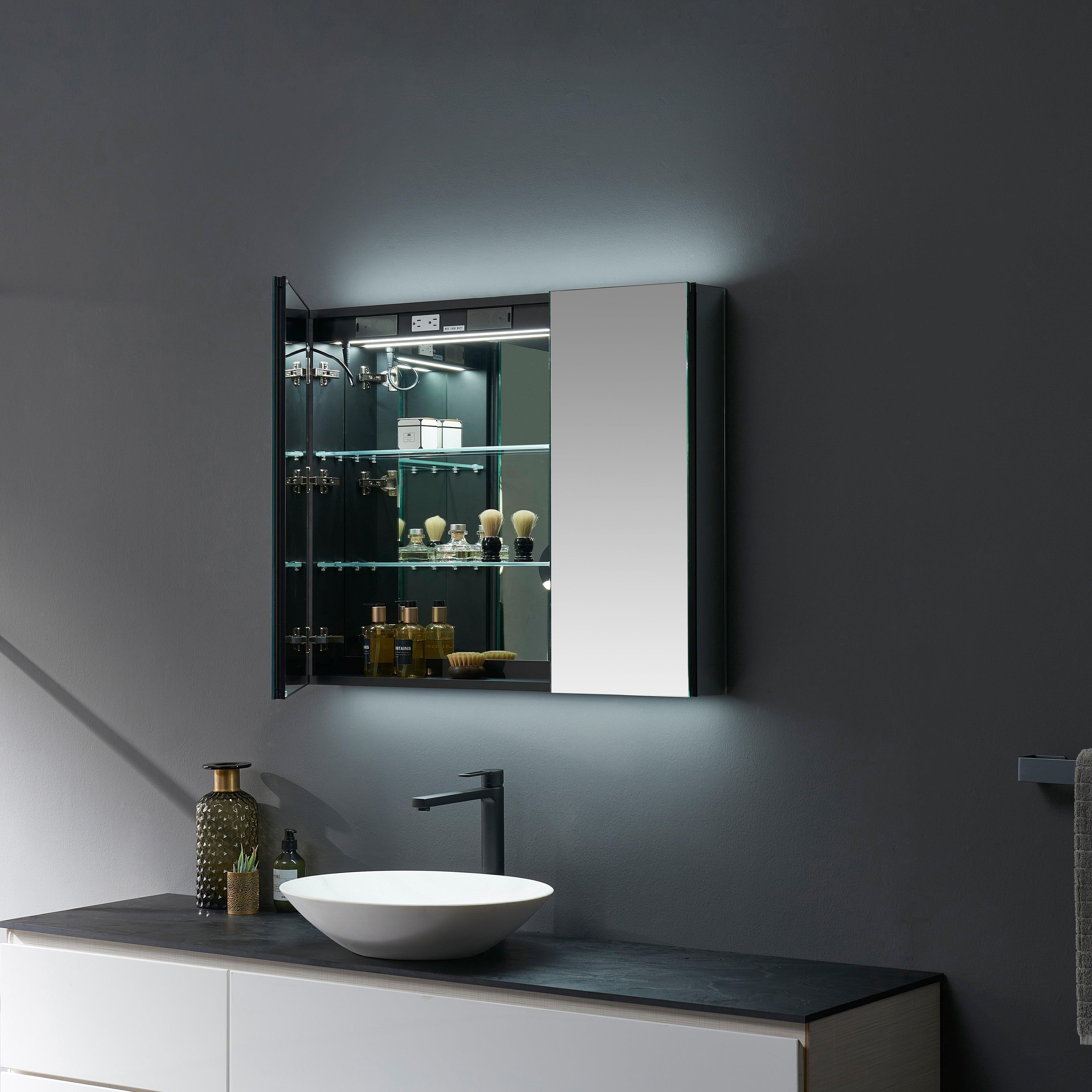 Savera LED Medicine Cabinet w/ Defogger in 8 Sizes