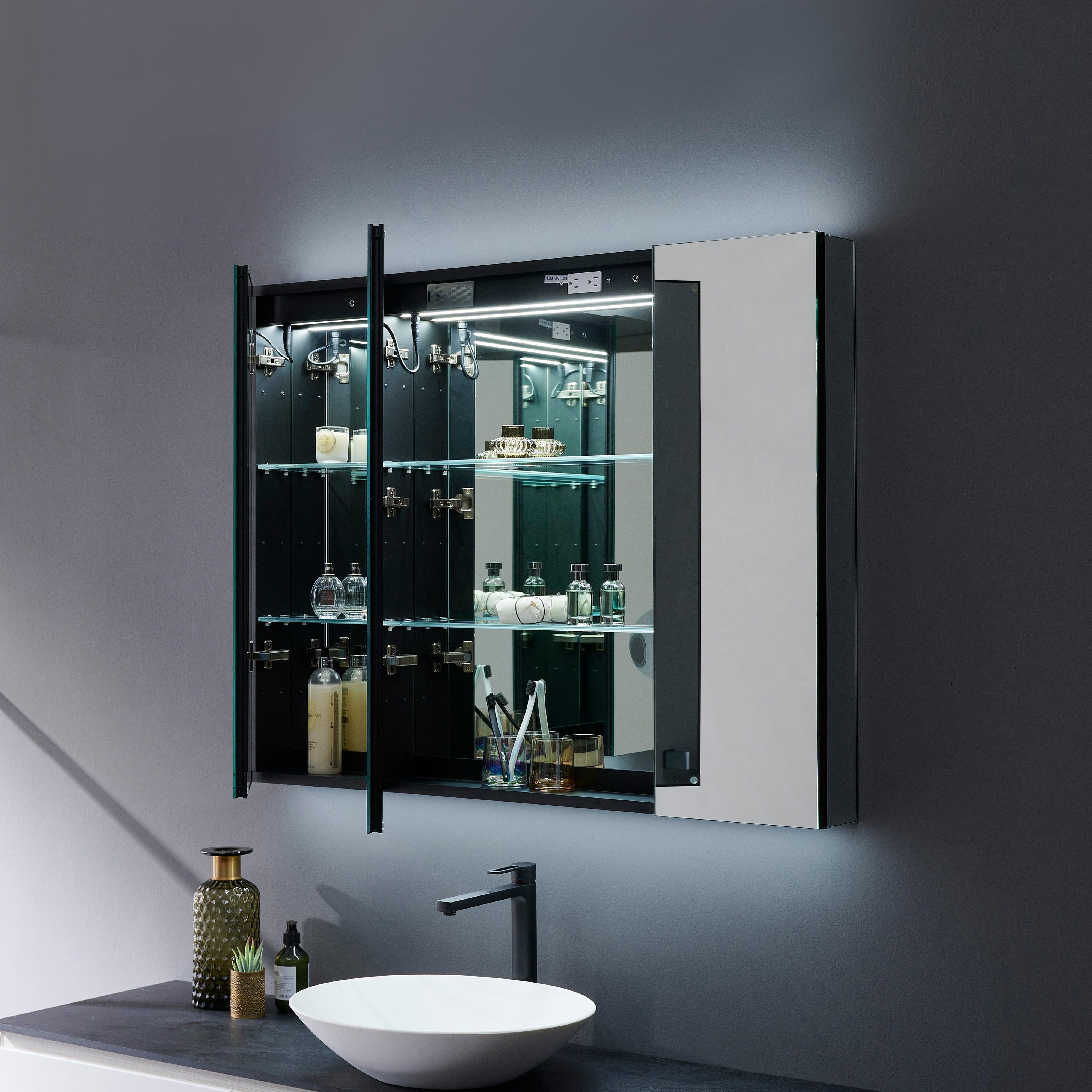 Savera LED Medicine Cabinet w/ Defogger in 8 Sizes