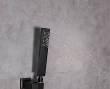 Load image into Gallery viewer, Monte Celo Set, 8&quot; Square Rain Shower and Handheld in Chrome or Matte Black