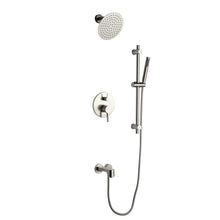 Load image into Gallery viewer, Luviah Set, 8&quot; Round Rain Shower and Handheld in Brushed Nickel - The Bath Vanities