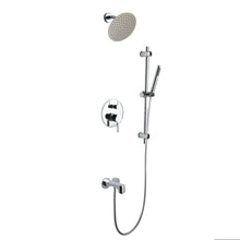 Load image into Gallery viewer, Luviah Set, 8&quot; Round Rain Shower and Handheld in Chrome - The Bath Vanities