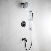 Load image into Gallery viewer, Luviah Shower System Set, 8&quot; Round Rain Shower and Handheld