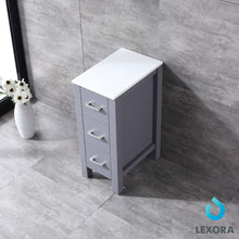 Load image into Gallery viewer, Volez 12&quot; Side Cabinet, Phoenix Stone Top in White, Dark Grey or Navy Blue