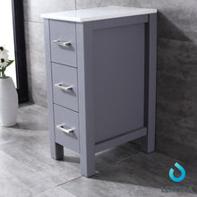 Load image into Gallery viewer, Volez 12&quot; Side Cabinet, Phoenix Stone Top in White, Dark Grey or Navy Blue