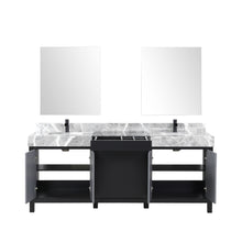 Load image into Gallery viewer, Zilara 80&quot; Double Vanity, Top, Sink with 30&quot; Frameless Mirrors, Faucet