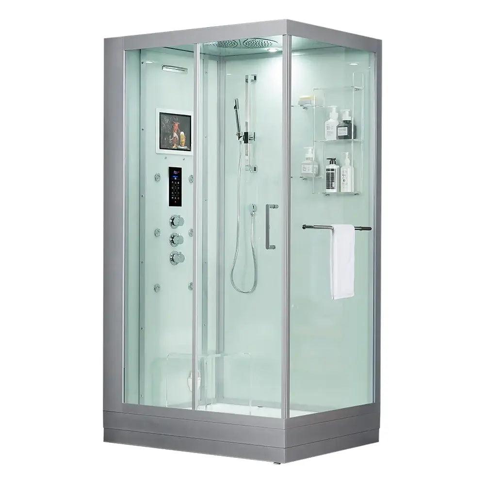 Maya Lucca Steam Shower 47" x 33" - White - Right
