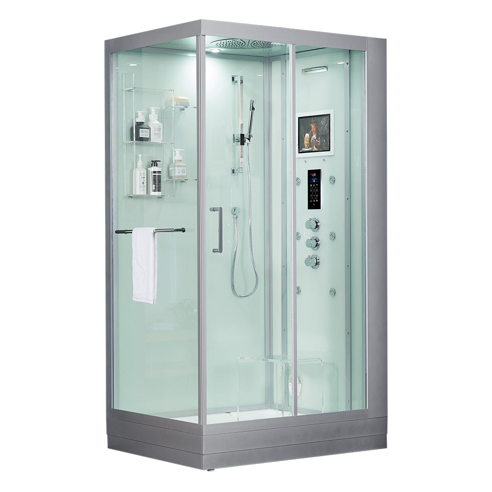 Maya Lucca Steam Shower 47" x 33" - White - Right