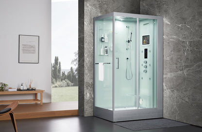 Maya Lucca Steam Shower 47" x 33" - White - Right