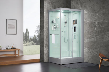 Maya Lucca Steam Shower 47" x 33" - White - Right