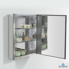 Load image into Gallery viewer, Blossom 20″ Aluminum Medicine Cabinet with Mirror – MC7 2026